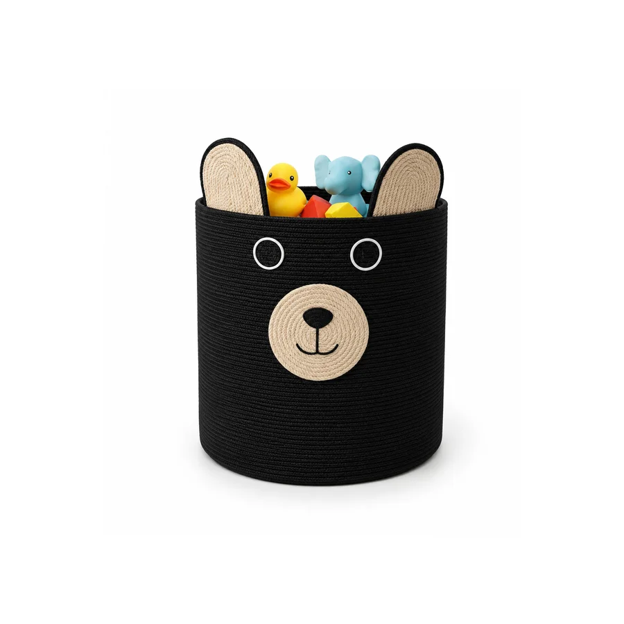 Black Teddy Basket